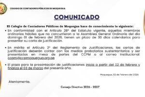 En conformidad con el Artículo 28° del Estatuto vigente, aquellos miembros ordinarios hábiles que no concurrieron a la Asamblea General Extraordinaria del día miércoles 15 de octubre del 2025, tie
