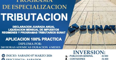 PROGRAMA DE ESPECIALIZACION EN TRIBUTACION