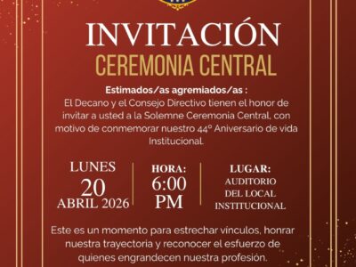 INVITACIÓN ESPECIAL – 44° ANIVERSARIO CCPM