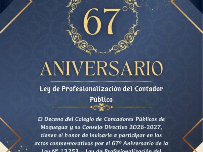 🎓✨ 67° Aniversario del Contador Público – Programa General ✨🎓