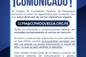 DIRECCION DE CORREO ELECTRONICO VIGENTE
